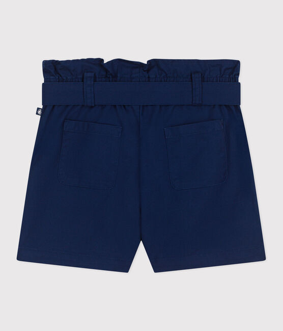 Children's plain cotton shorts MEDIEVAL blue