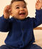 Babies' Knitted Cotton Cardigan INCOGNITO blue
