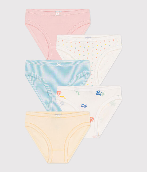 Children's printed cotton pants - 5-Pack multicolor