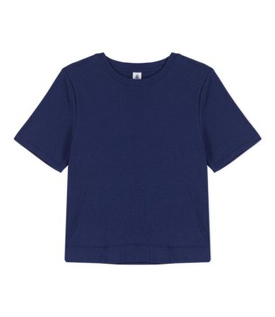 Women's Boxy Cotton T-Shirt CHALOUPE blue