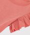Girls' Short-Sleeved Cotton T-Shirt PAPAYE pink