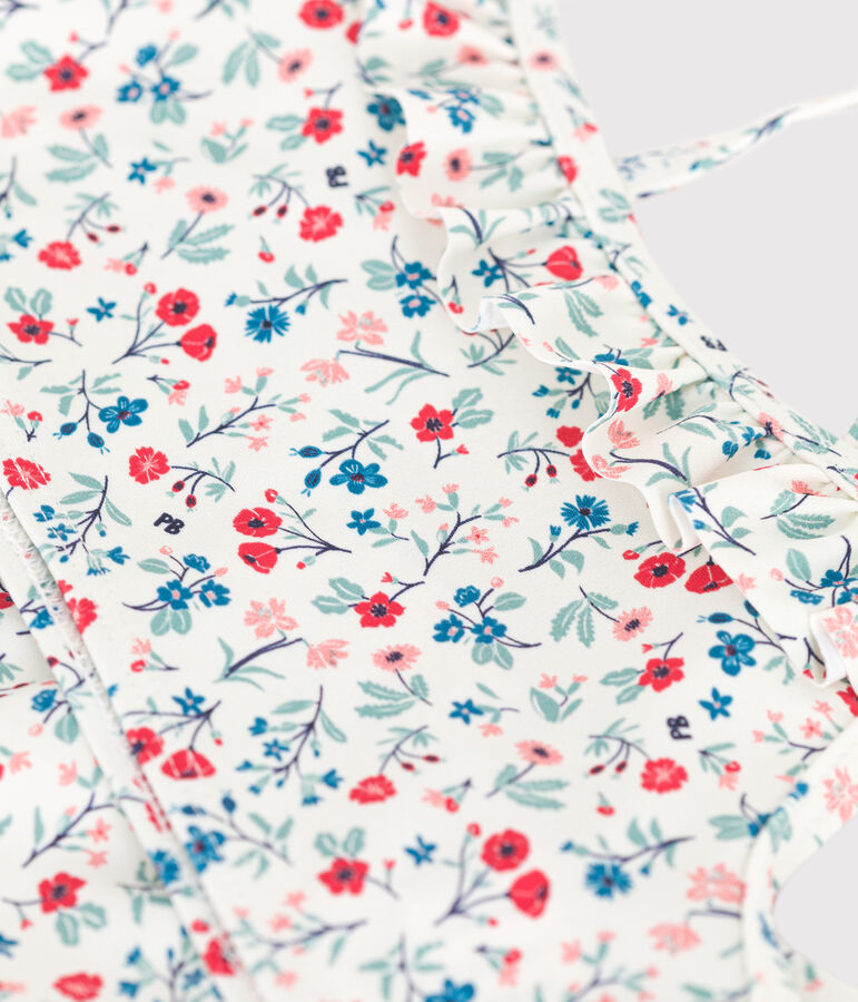 Children's two-piece floral swimsuit white/multicolor