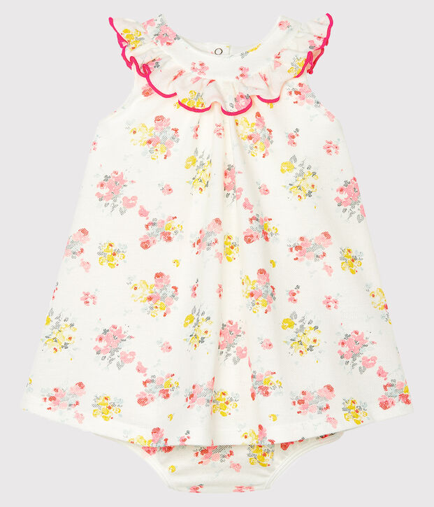 Baby Girls' Print Dress and Bloomers white/multicolor