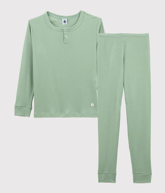 Unisex Plain Cotton/Tencel Pyjamas HERBIER green