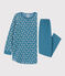 Girls' Flower Velour Nightdress POLOCHON /MULTICO