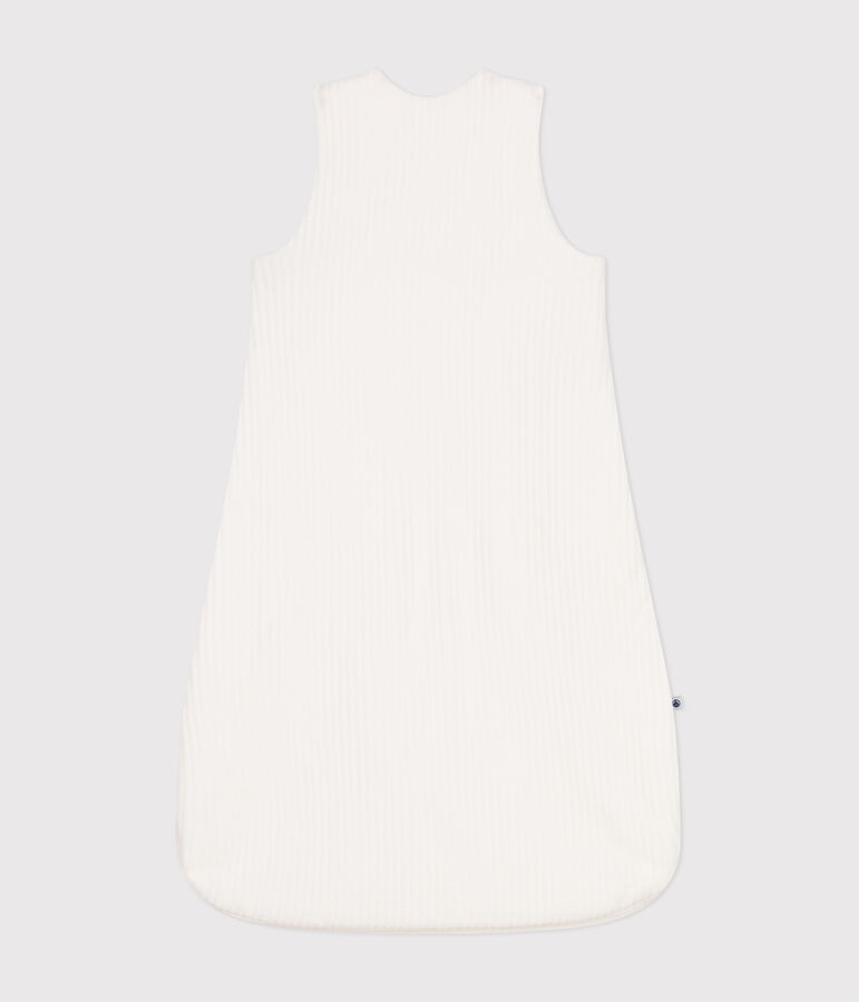 Babies' TOG 3 velour sleeping bag MARSHMALLOW white