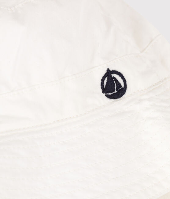 Babies' Twill Sun Hat MARSHMALLOW white