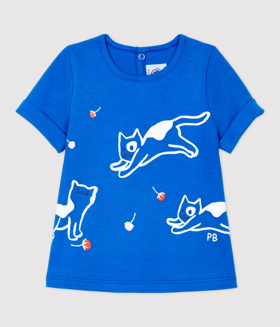 Babies' Cotton T-Shirt RUISSEAU blue