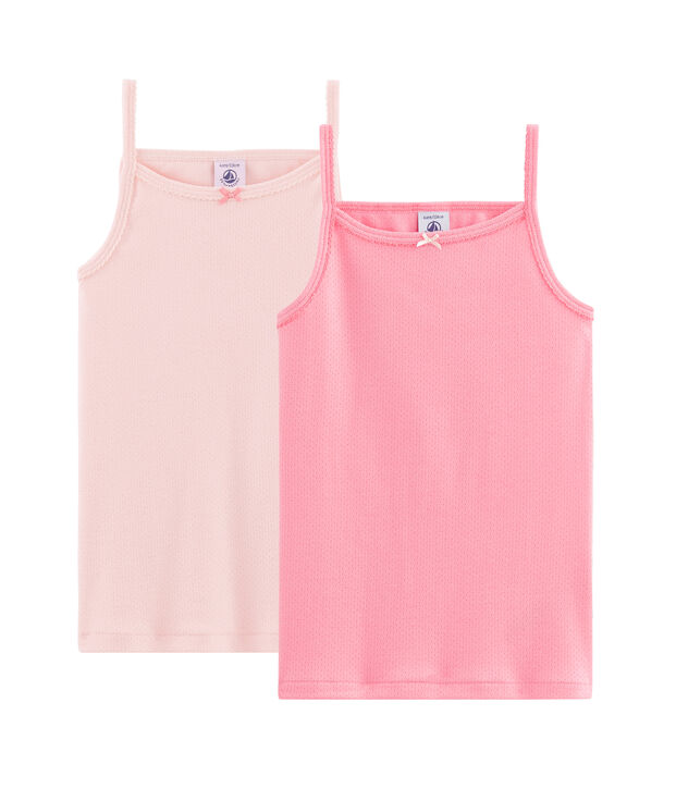 Girls' pastel strap vests - 2-Piece Set multicolor