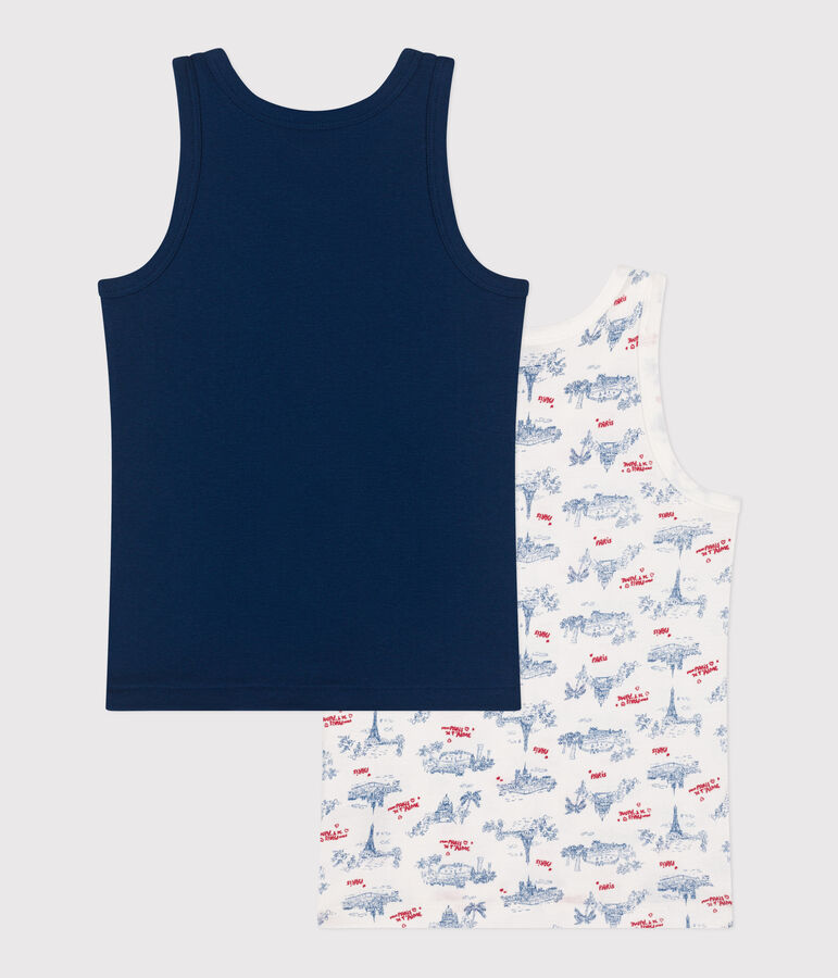 Children's Paris-print cotton tank tops - 2-pack variante 1