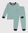 Children's raccoon print brushed fleece pyjamas PAUL /MULTICO