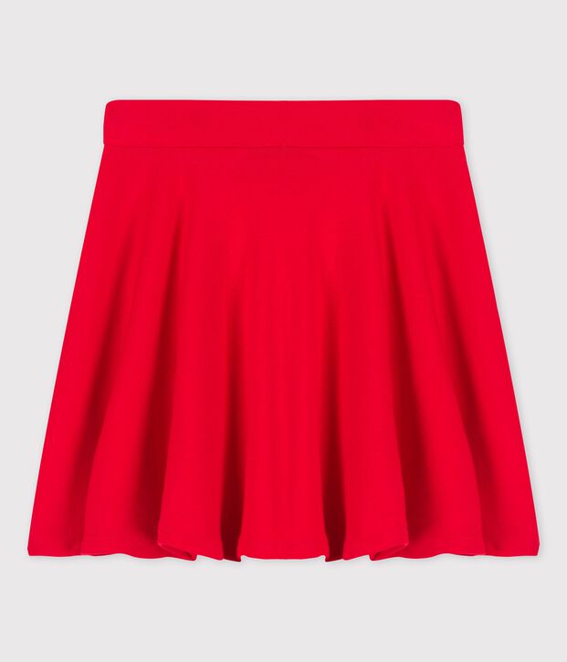 Girl's Organic Cotton Skirt red
