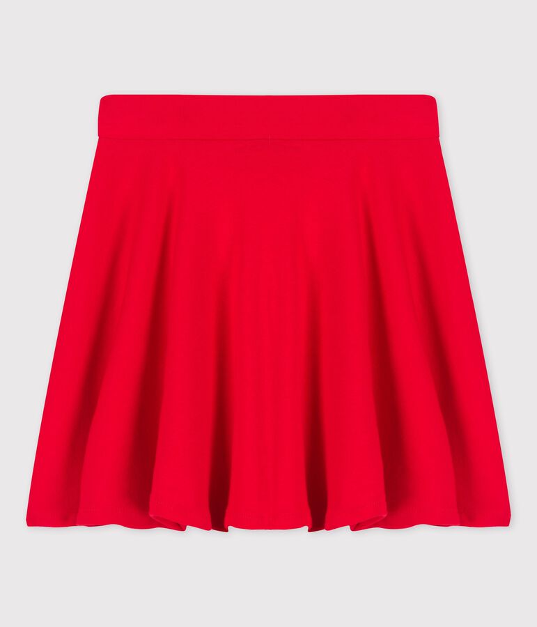 Girl's Organic Cotton Skirt red