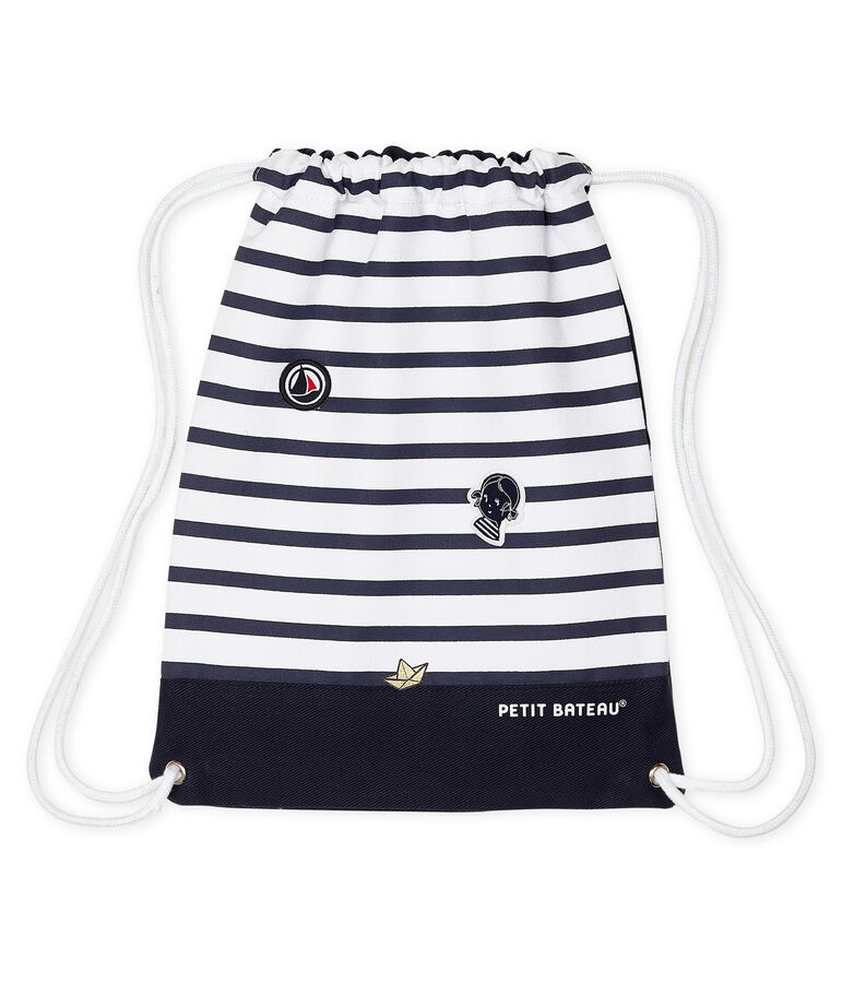 Backpack ABYSSE blue/COQUILLE beige