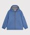 Women's short raincoat blue