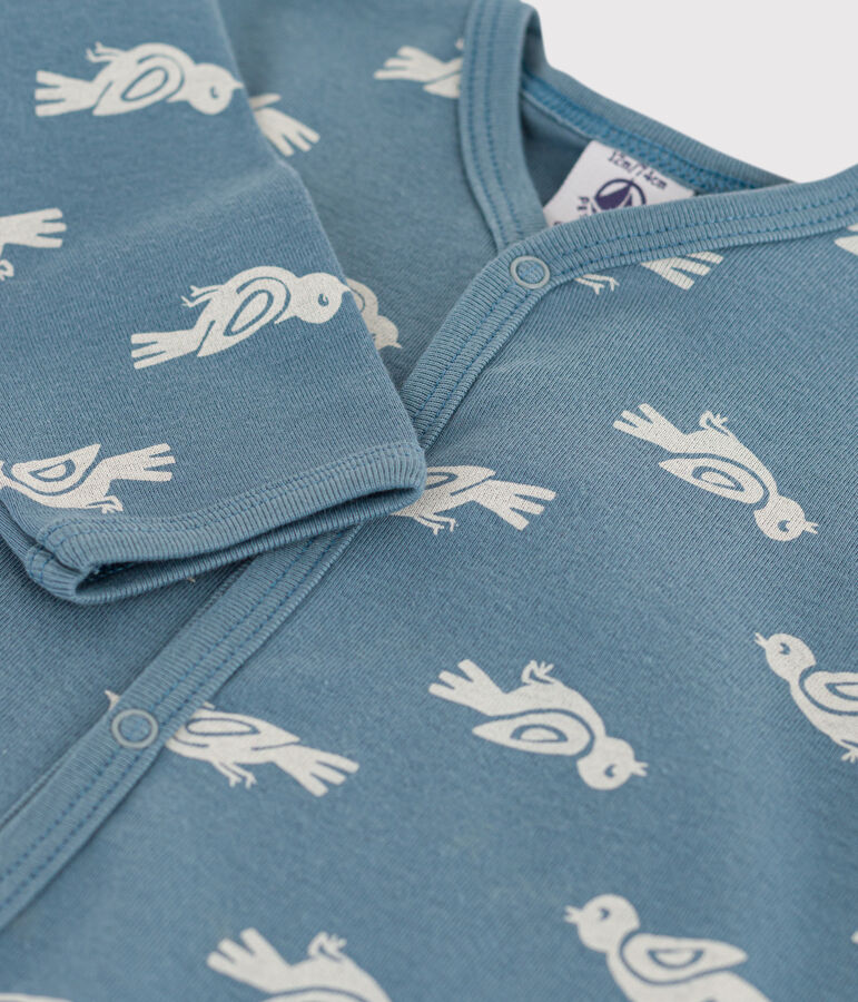 Babies' Footless Sleepsuit blue/white