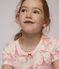 Girls' Snugfit Toile de Jouy Paris Cotton Short Pyjamas FLEUR pink/GROSEILLER pink