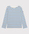 Women's Breton Cotton Top MARSHMALLOW white/SMOKING /RUISSEAU