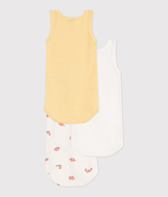 Babies' sleeveless crab pattern cotton bodysuits - 3-Pack variante 1