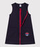 Girls' sleeveless cotton dress SMOKING blue