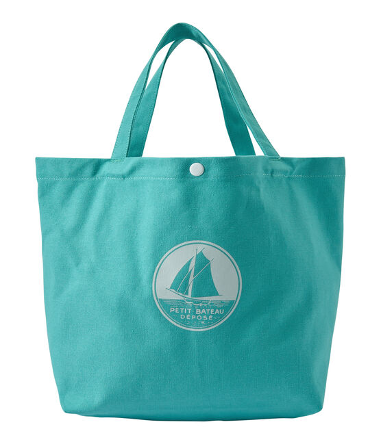 Girl's canvas tote bag VERDE green