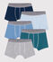 Children's plain cotton boxers - 5-pack variante 1