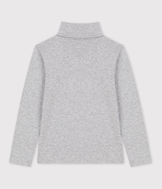 Unisex Children's Cotton Polo Neck FUMEE CHINE grey