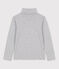 Unisex Children's Cotton Polo Neck FUMEE CHINE grey