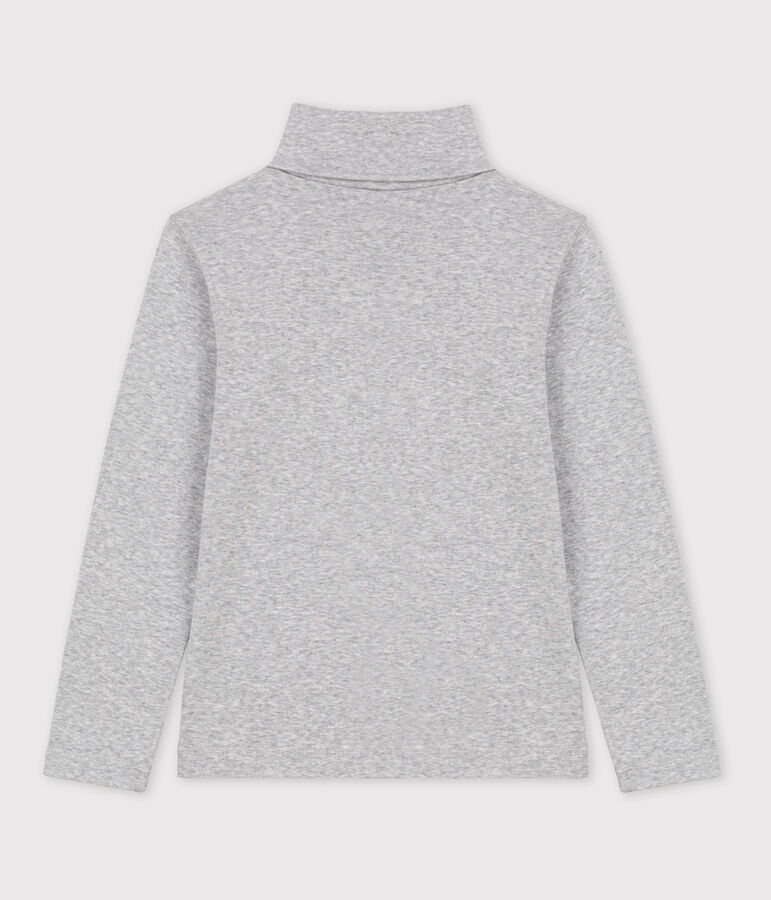 Unisex Children's Cotton Polo Neck FUMEE CHINE grey