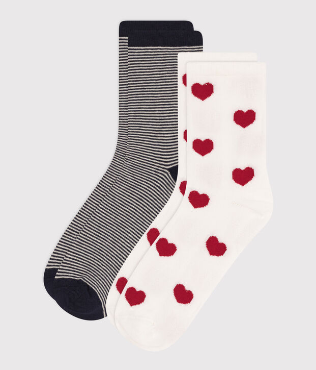 Women's Printed Cotton Socks - 2-Pack multicolor