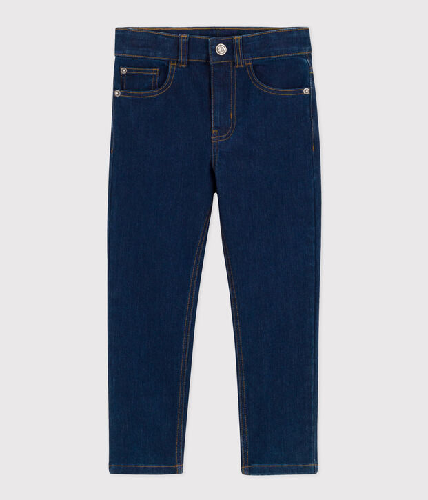 Boys' straight fit denim trousers blue