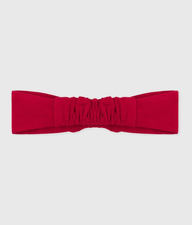 Babies' corduroy hairband red