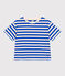 The Boxy stripy cotton T-Shirt for women AVALANCHE white/MULTICO