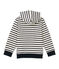 Sweat zippé garçon en jersey lourd COQUILLE beige/SMOKING blue