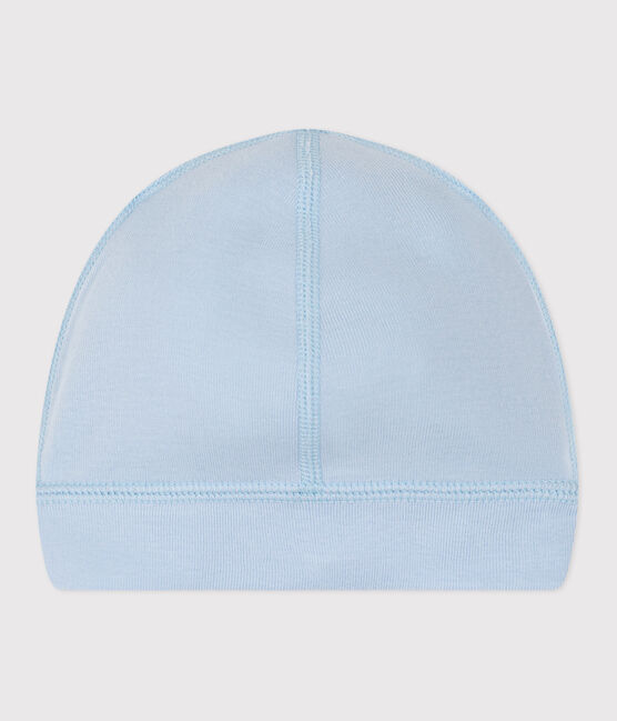 Babies' plain cotton hat TOUDOU blue