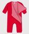 Babies' Organic Cotton Jumpsuit. TERKUIT red