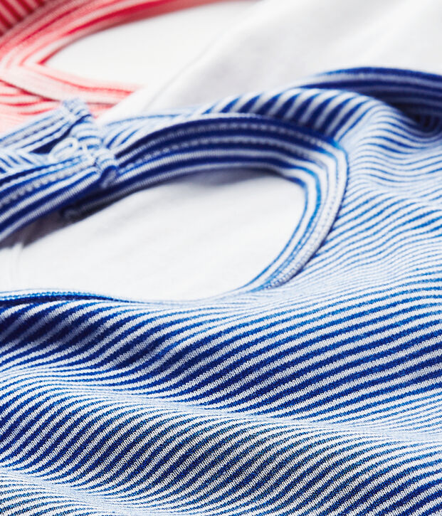 Set of 3 baby's bibs white