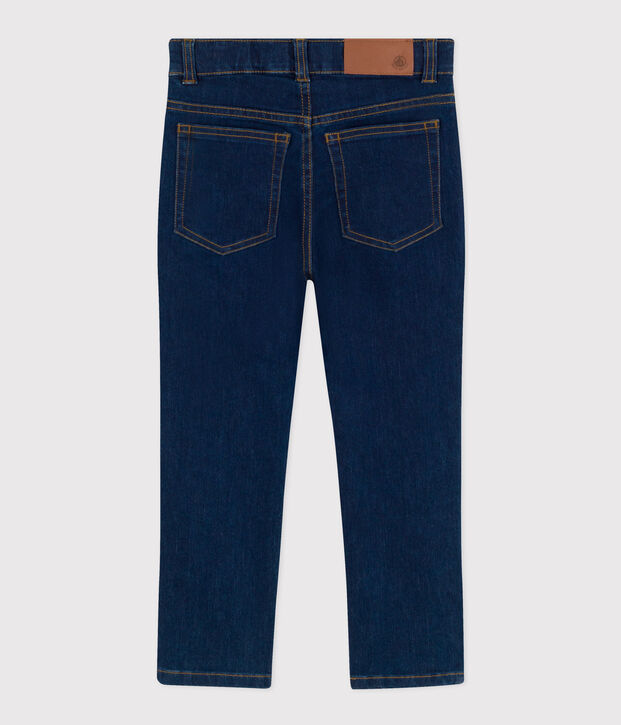 Boys' straight fit denim trousers blue