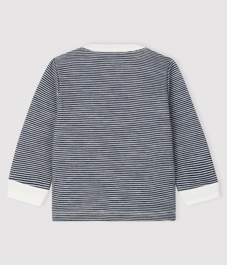 Baby boy's t-shirt SMOKING blue/MARSHMALLOW white