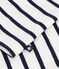 Babies' long-sleeved cotton T-Shirt white/blue