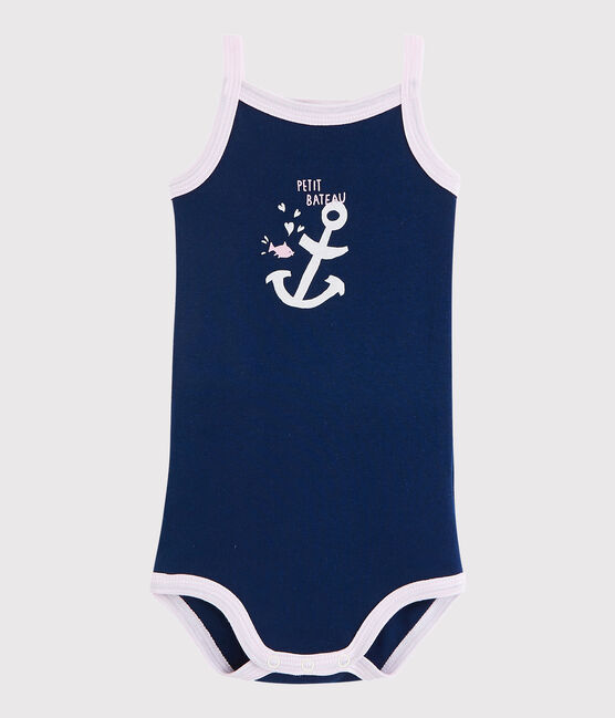 Baby Girls' Strappy Bodysuit MEDIEVAL blue