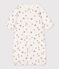 Babies' Cotton Jumpsuit/Sleeping Bag MARSHMALLOW white/MULTICO white