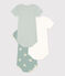 Babies' Short-sleeved Cotton Bodysuits - 3-Pack variante 1