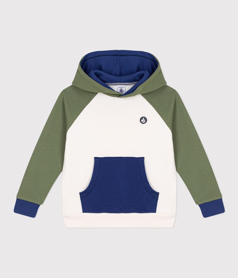 Children's cotton hoodie MILK /MULTICO