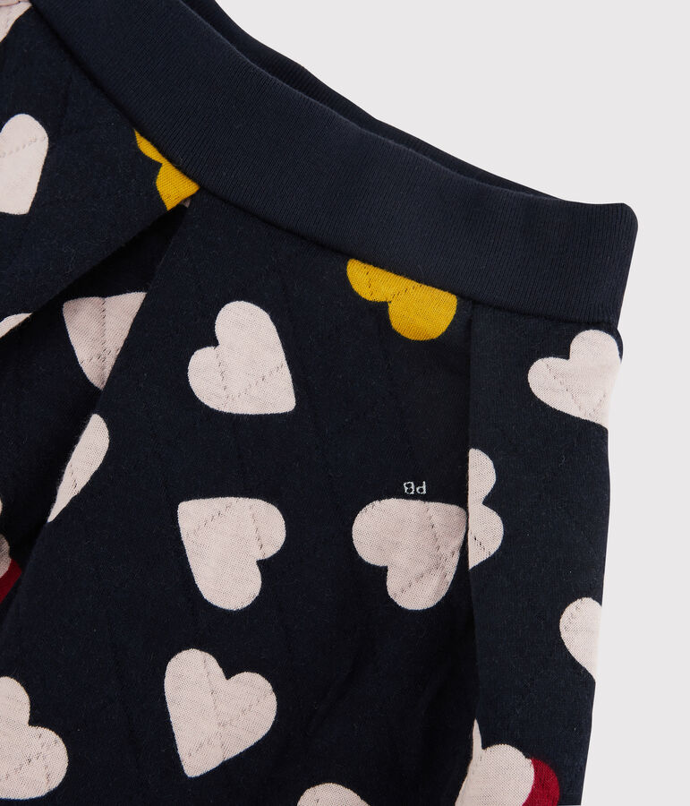 Girls' Quilted Tube Knit Skirt blue/multicolor