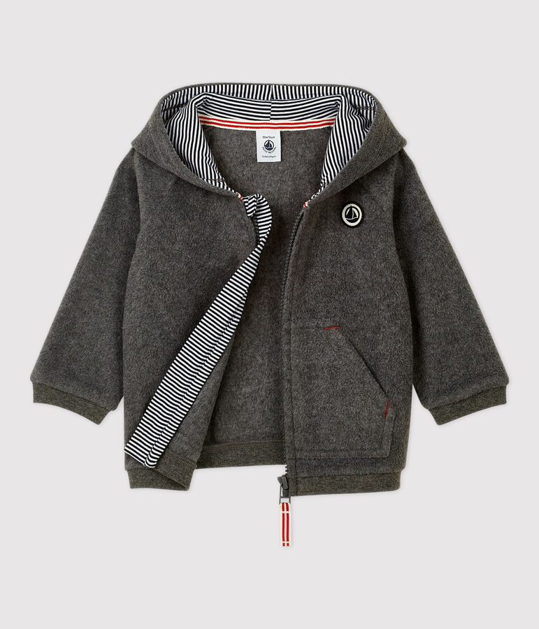 Babies' Fleece Hoodie grey