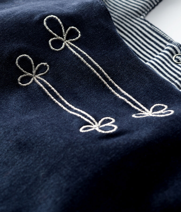 Baby boy's long playsuit SMOKING blue