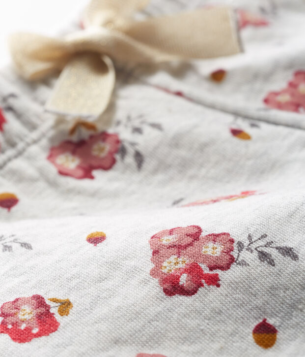 Baby Girls' Printed Tube Knit Trousers grey/multicolor