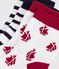 2 pairs of baby cotton socks with stripes and a boat print multicolor