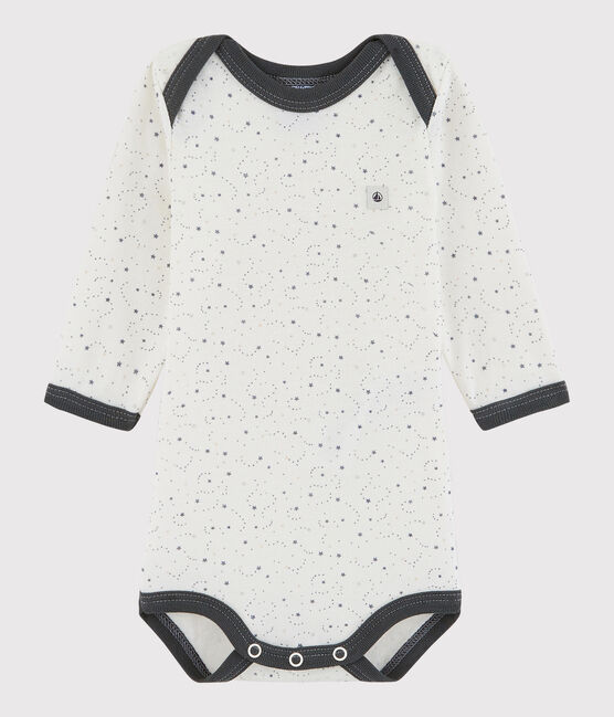 Unisex Babies' Long-Sleeved Bodysuit MARSHMALLOW white/ORAGE white